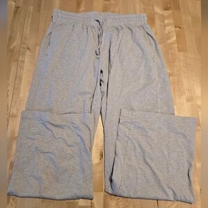 Pact Wide Leg Lounge Pants Oatmeal Size Large
